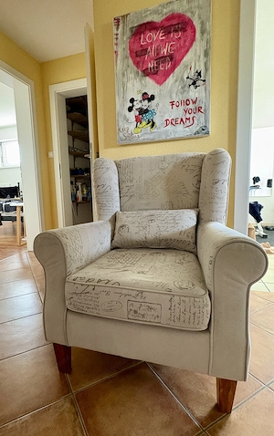 Polstersessel, Ohrensessel, Sessel, Stuhl, Polster, Couch