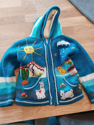 Gestrickte Kinder jacke Bild 4