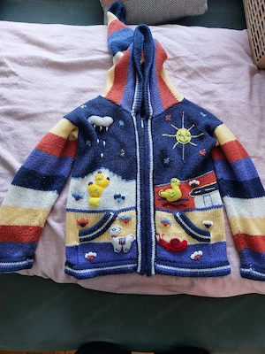 Gestrickte Kinder jacke Bild 3