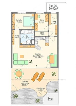 3-Zimmer Gartenwohnung mit großer Süd-Terrasse in ruhiger Lage in Hohenems Bild 10