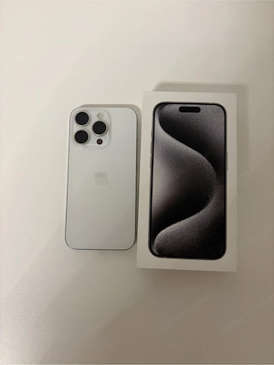 Iphone 15 Pro White Titanium 128 GB Bild 3