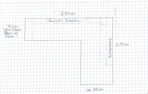 Couch nahezu ungebraucht Bild 3