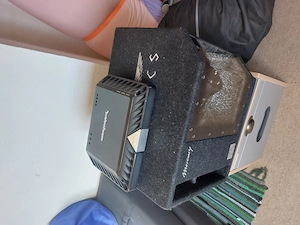 Gebrauchte Basskiste mit Verstärker zu verkaufen