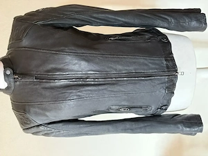 Bikerjacke echt Leder