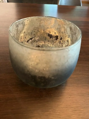 Glasfaser, Teelicht, Übertopf