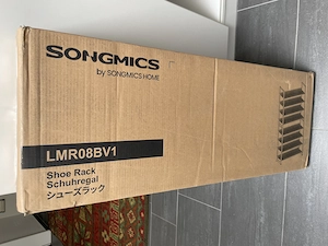 Originalverpackt SONGMICS Schuhregal Metall mit 8 Ebenen, 2x4 Regal Bild 3