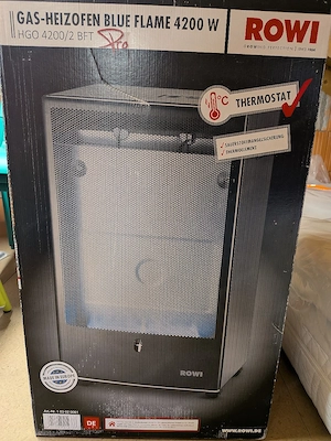 Rowi Gasheizofen Blue Flame