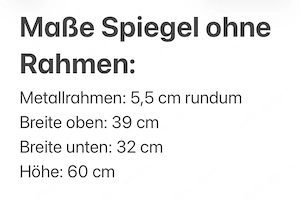 Wandspiegel mit Eisenrahmen Bild 2