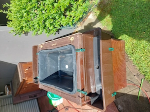 Kleines Hochbeet auf Räder zu verkaufen 