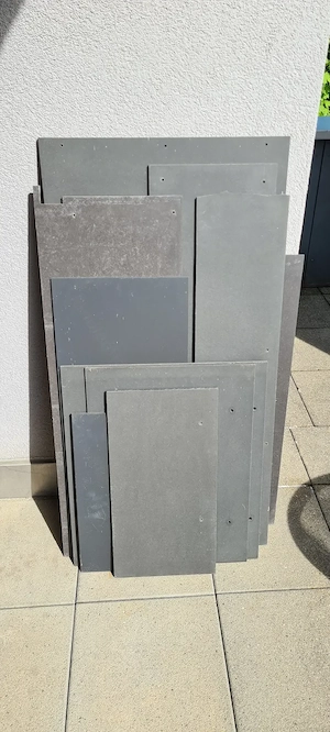 Eternit Platten 8mm antrazit für Bastler abzugeben. Verschiedene Größen 