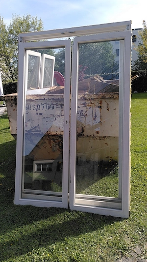 Flügeltür, weiß, Holzrahmen  Bild 2