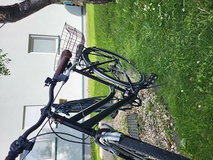 Fahrrad Retro Damen Schwarz, Leder Bild 4