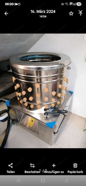 Geflügelrupfmaschine 