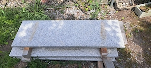 Granitplatten Mauerabdeckung 