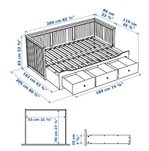 IKEA Hemnes Tagesbett, neuwertig Bild 5