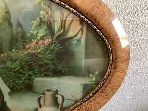 Altes Heiligenbild mit Holzrahmen Bild 2