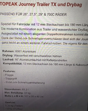 Fahrradanhänger Bild 6