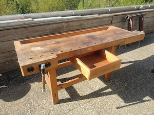 Hobelbank Werkbank mit Schublade  Bild 2
