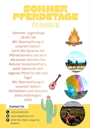 Kinderreit Sommertage und Jugend Camp Pferd Tage