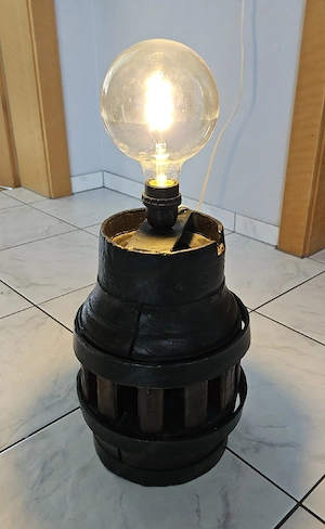 Alte Radnabe - Lampe Bild 3