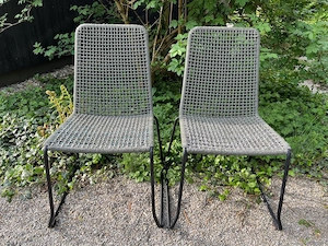 Gartensessel mit Gewebeüberzug