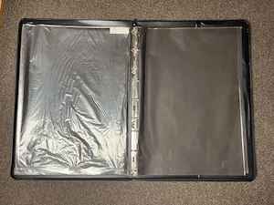 Große Mappe mit Klarsichtfolien Bild 2