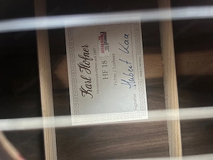 Gitarre Höfner + Koffer Bild 4