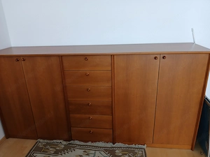 Vollholz Büromöbel, Schreibtisch, Druckerablage, Sideboard Bild 3