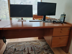 Vollholz Büromöbel, Schreibtisch, Druckerablage, Sideboard Bild 2