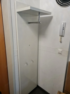 Modernes Garderoben-Set Hochglanz Weiß   2-teilig Bild 5