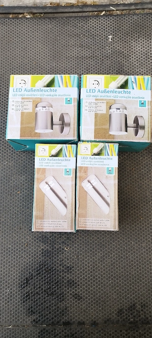 Außenleuchte Edelstahl LED,4 Stück