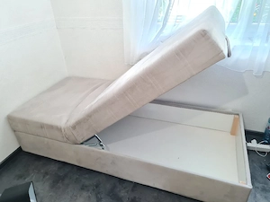 Funktionsbett (90x200) mit Stauraum & verstellbarem Kopfteil Bild 2