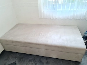 Funktionsbett (90x200) mit Stauraum & verstellbarem Kopfteil