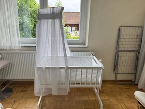 Babywiege 40x90 mit Wiegefunktion   komplett