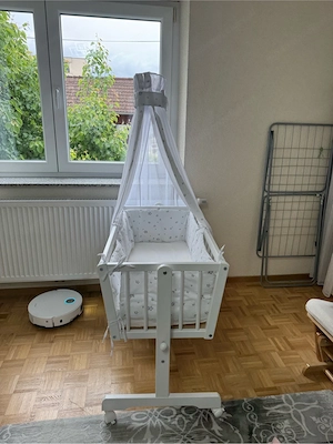 Babywiege 40x90 mit Wiegefunktion   komplett Bild 2
