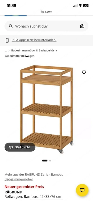 IKEA Ragrund Rollwagen  Bild 3