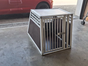 Verkaufe Hundebox Schmidt Alu  Bild 4