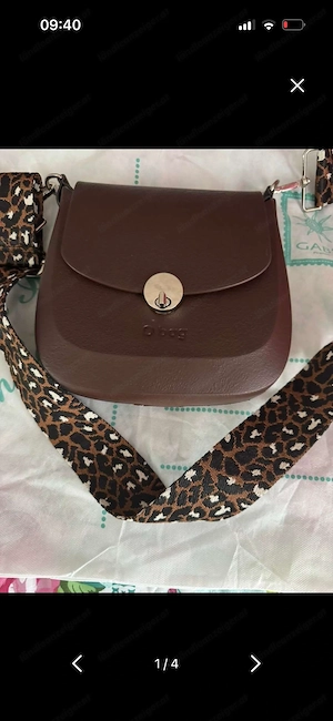 O Bag Umhängetasche neu mit Schultergurt braun Bild 2