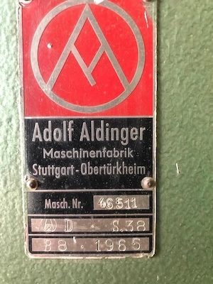 Adolf Aldinger Bandsäge
