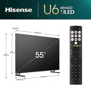 Hisense 55 Zoll Fernseher 4k Premium 55U6NQ  Bild 2