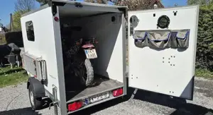 Kofferanhänger für mehrere Verwendungen z.B. als Motorradtransporter oder Minicamper Bild 12