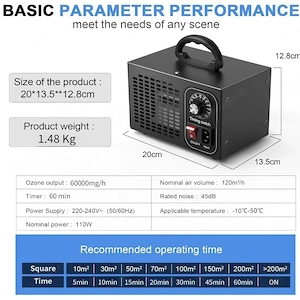 Ozongenerator   Ozon Luftreiniger   Geruchsentferner Bild 2
