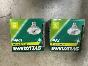 Halogenleuchtmittel 75 und 100 Watt