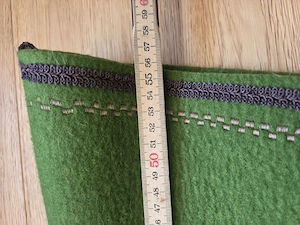 Barock   Dressur-Schabracke aus Wollfilz in lindgrün Bild 3