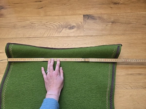 Barock   Dressur-Schabracke aus Wollfilz in lindgrün