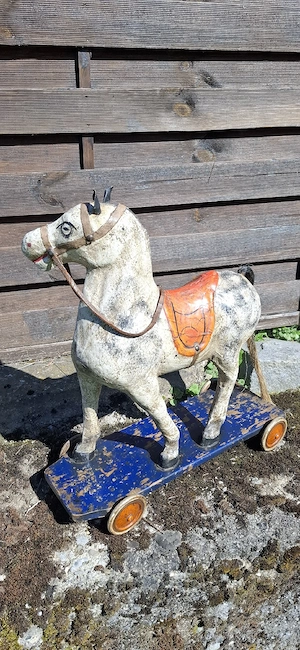 ANTIKES Spielzeug Pferd Bild 5