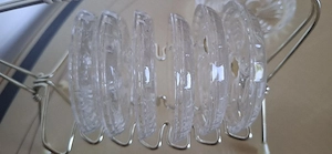 Vintage Kristall Untersetzer Bild 2