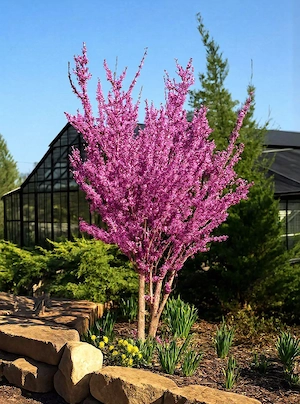 Judasbäume Garten Bild 3