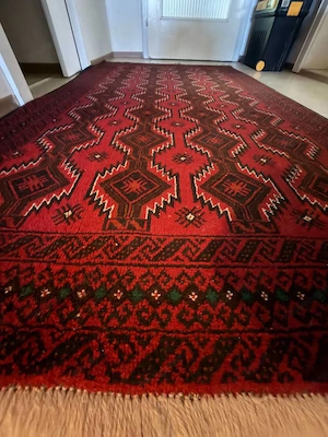 Orientteppich Schurwolle 216 x 118 cm Bild 3