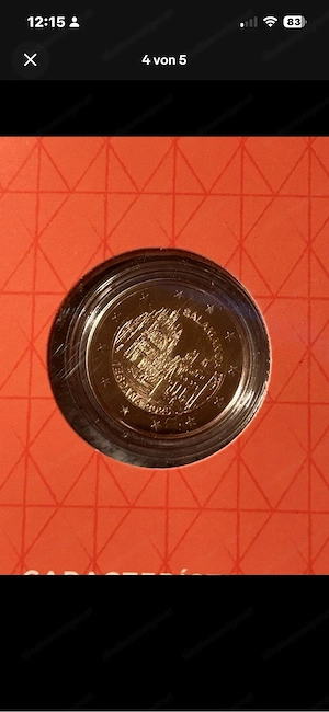 2 Euro Spanien 2025 - Salamanca (San Esteban) - PROOF   PP - Limited Edition Bild 4
